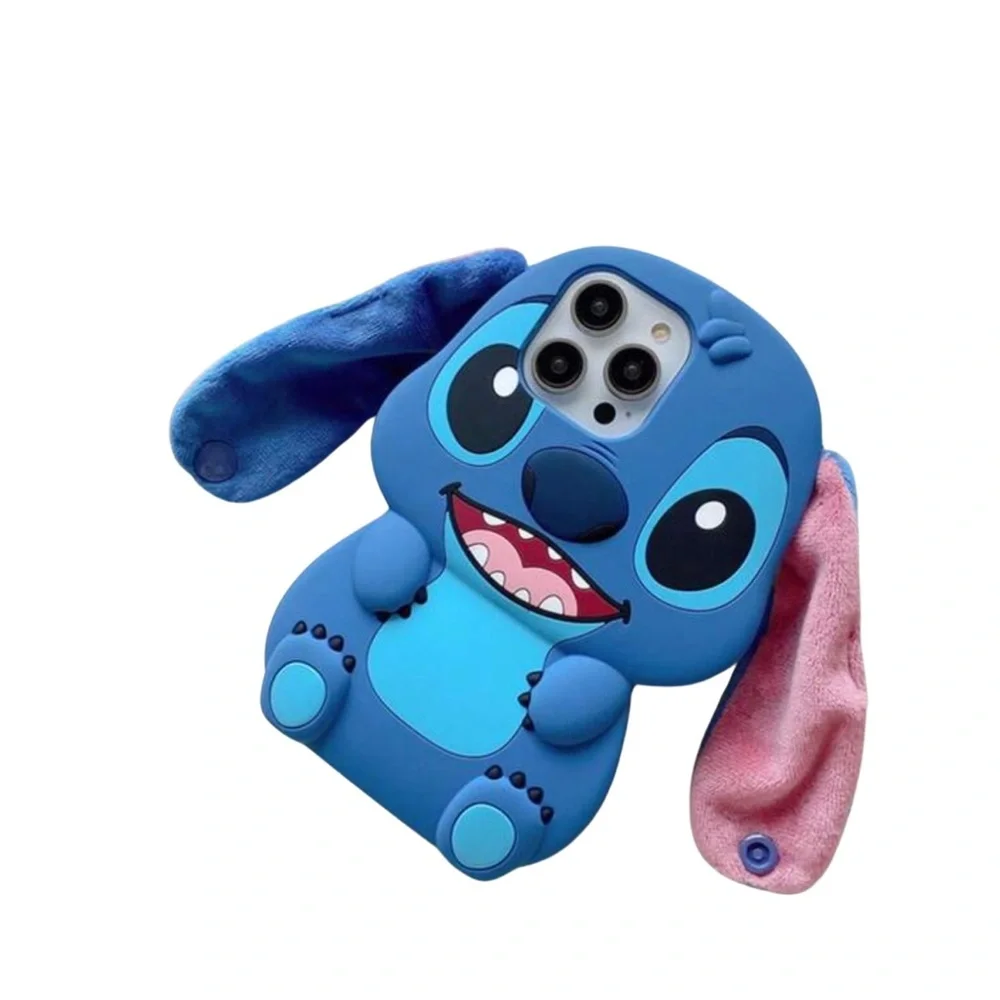 •Fun With Stitch• Playful Design iPhone Silicon Phone Case with Flappy Ears